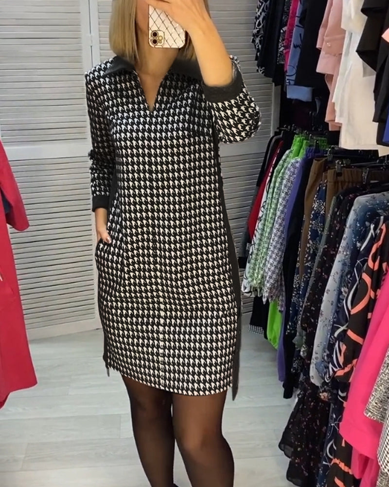 Ayla | Chic Checked Dress