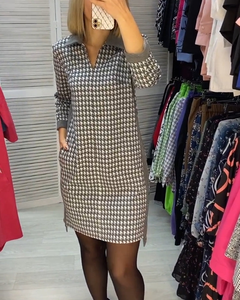 Ayla | Chic Checked Dress