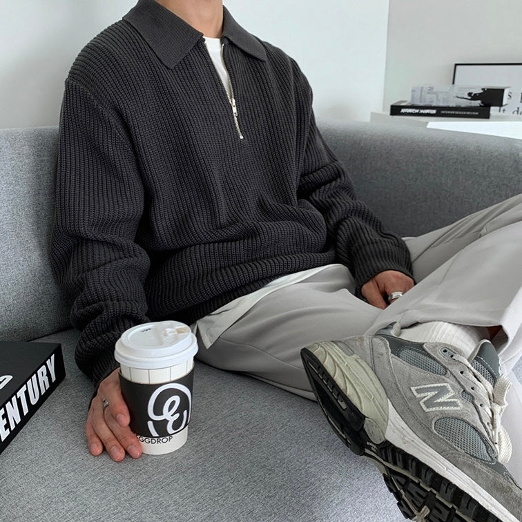 Kieran | Zipped Sweater For Men