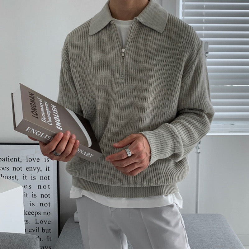 Kieran | Zipped Sweater For Men