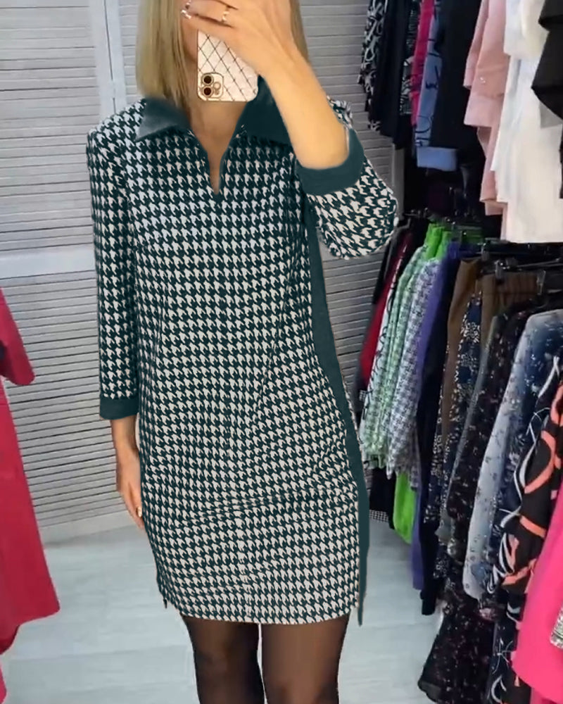 Ayla | Chic Checked Dress