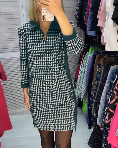 Ayla | Chic Checked Dress