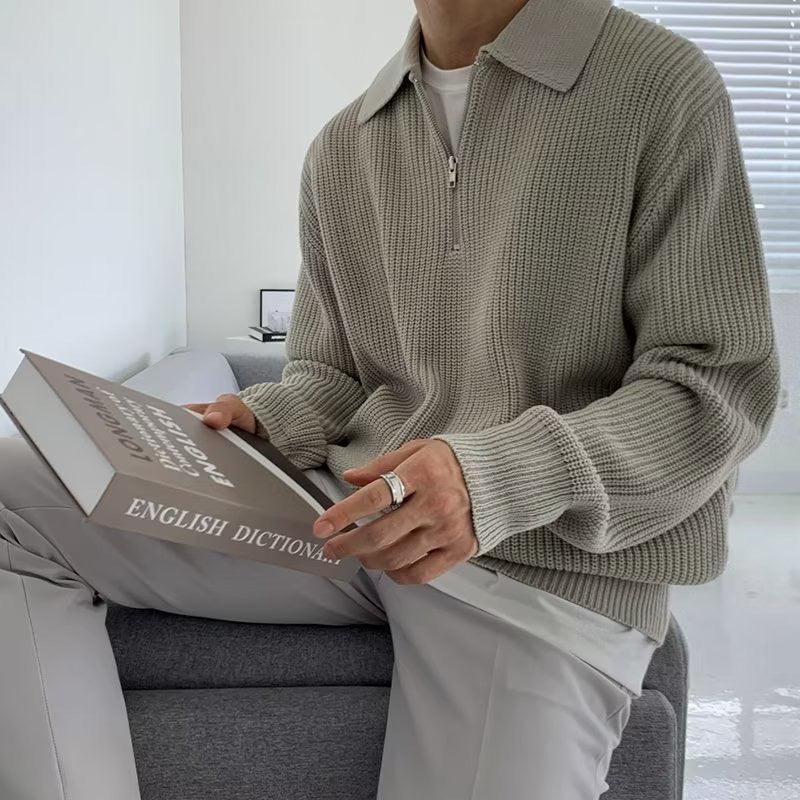 Kieran | Zipped Sweater For Men