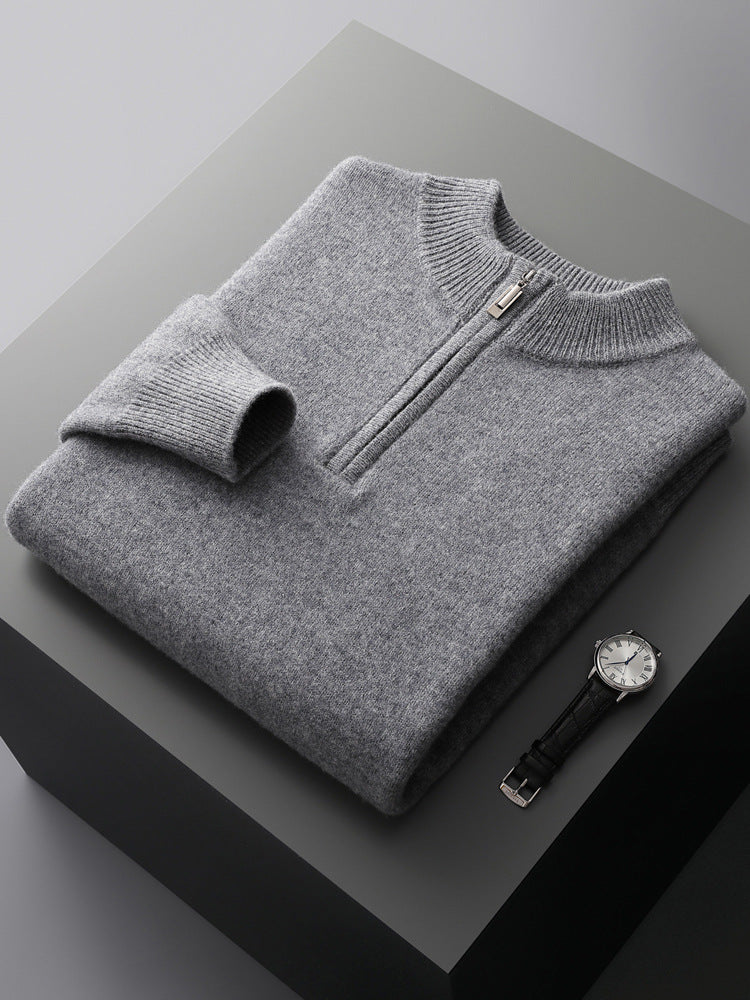 Michael | Cashmere Half Zip Sweater