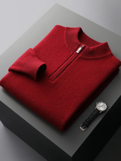 Michael | Cashmere Half Zip Sweater