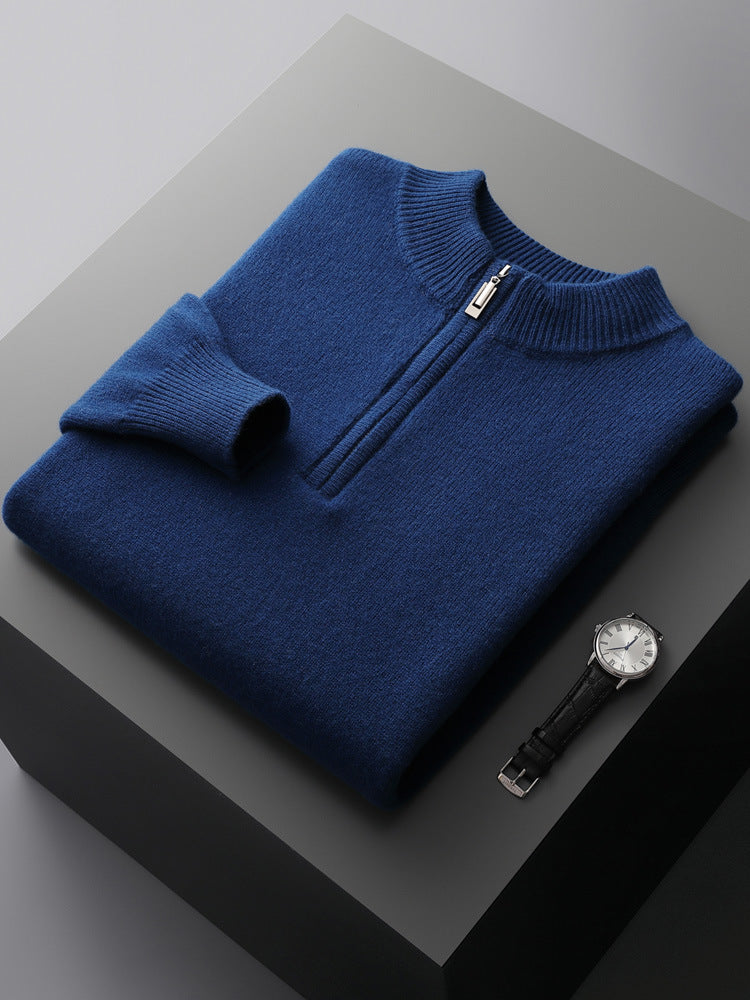 Michael | Cashmere Half Zip Sweater
