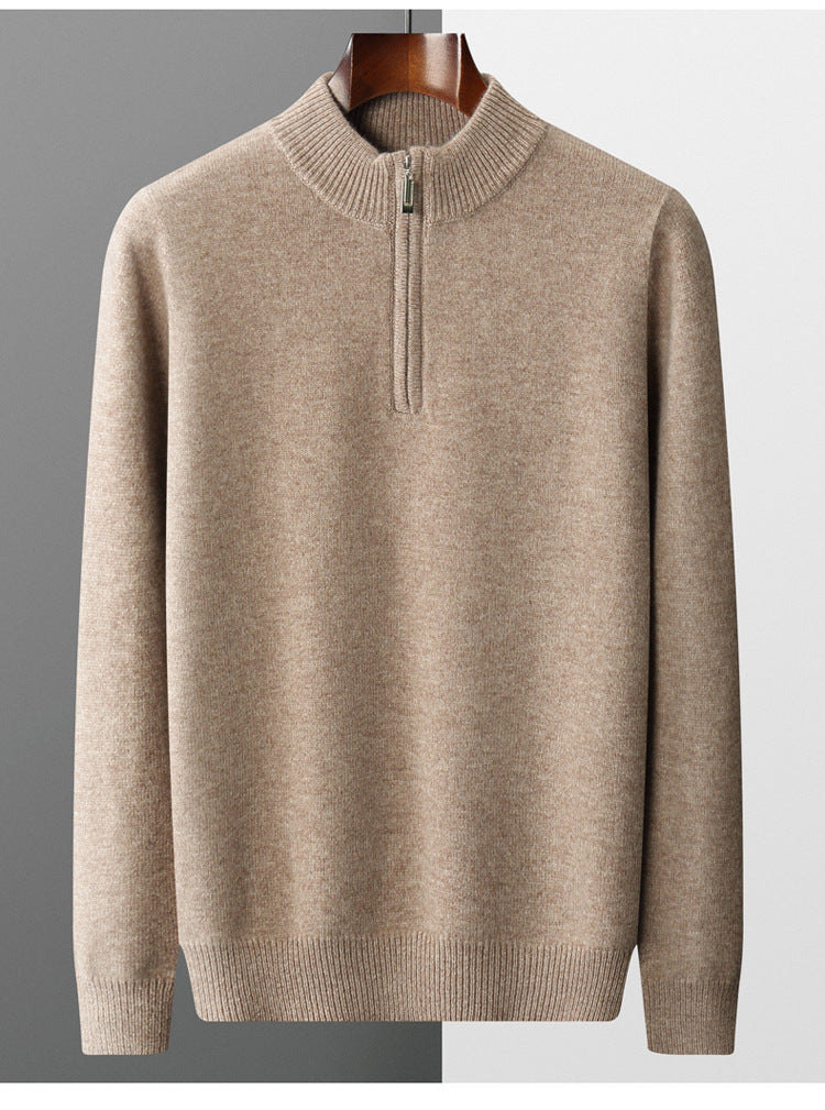 Michael | Cashmere Half Zip Sweater