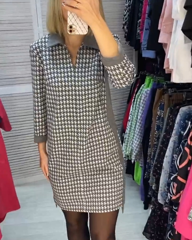 Ayla | Chic Checked Dress